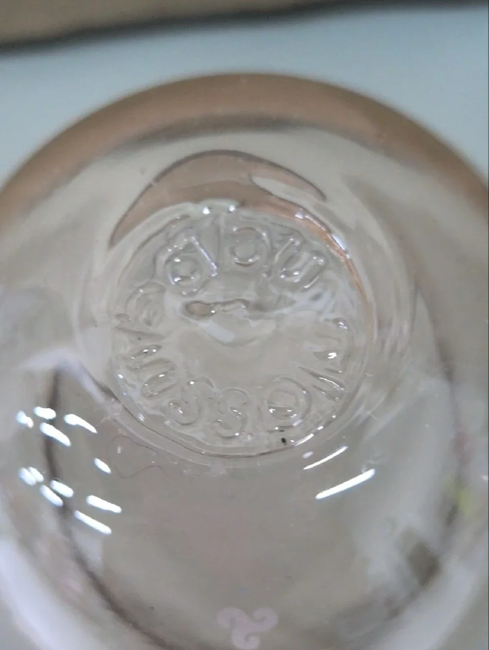 Glassybaby Votive Holder Clear The Hint Of Orange / Peach Tone.